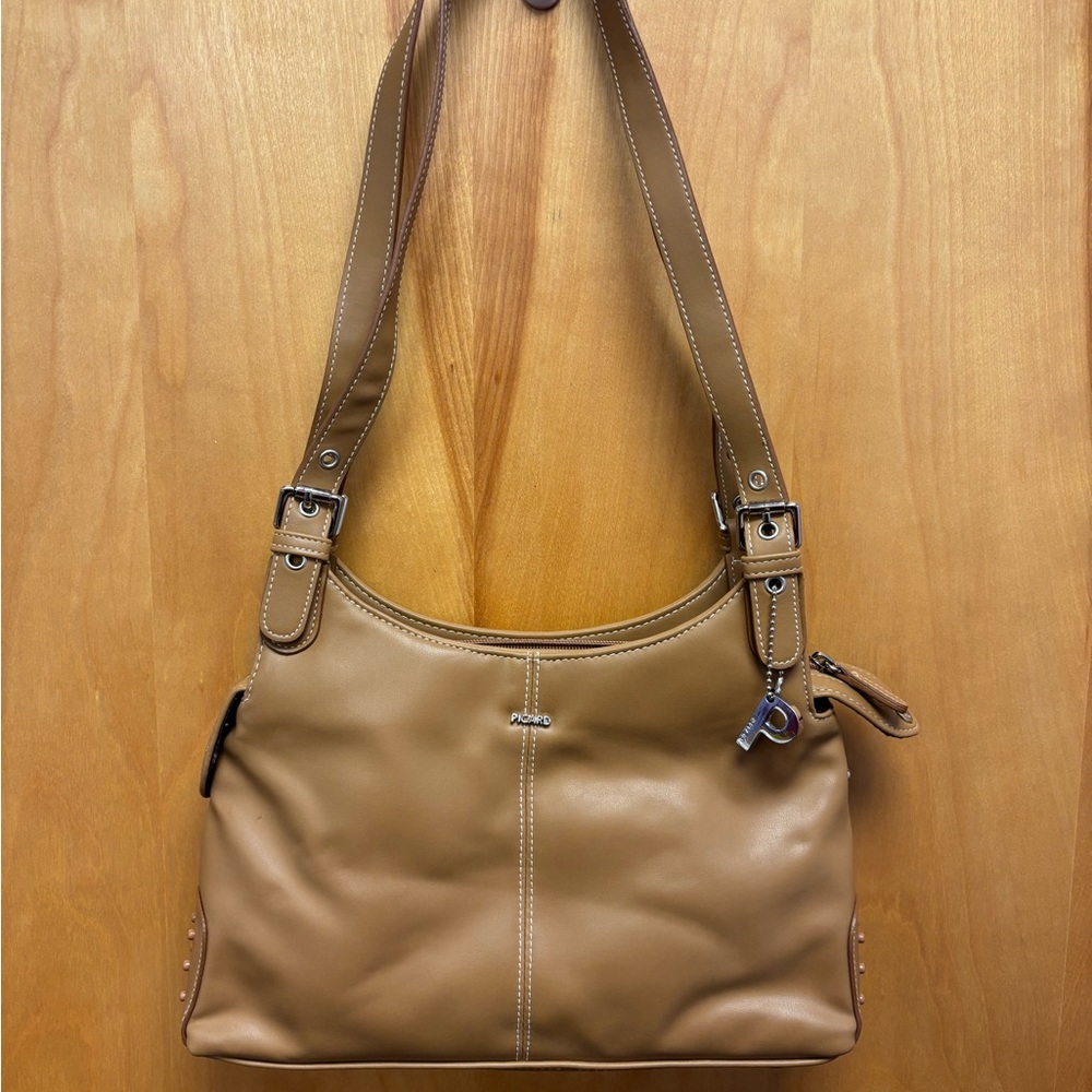 Picard Tan Leather Shoulder Bag